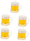HOMSFOU Bierglas Kerze 5st Bierkrug Kerze Klares Bierglas Hochzeit Weingläser Hochzeitsdeko -bierglas Für Erwachsene Bierglas Für Party Die Blase Schmücken Modell Aromatherapie Mann Weinglas
