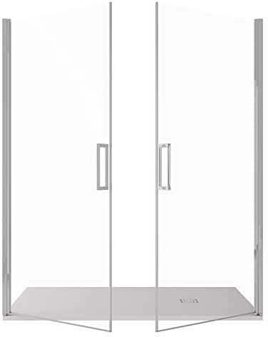 OLIMPO DOCCE - Porta doccia apertura saloon nicchia battente 6 mm h195 anticalcare SALEMA - 135