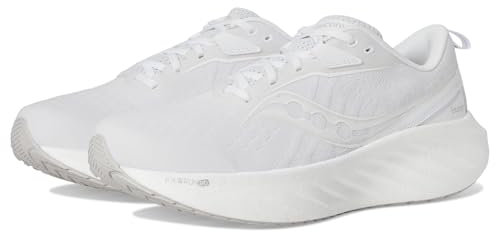 Saucony Men's Triumph 22 Sneaker, White, 10