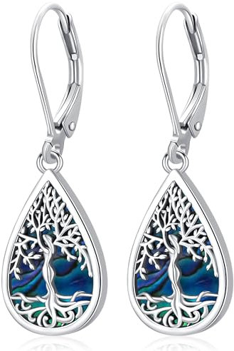 Pendientes Plata 925 con Árbol de la Vida - Joyería para Mujer, Regalos Originales para Madre, Novia y Esposa - Navidad, Cumpleaños