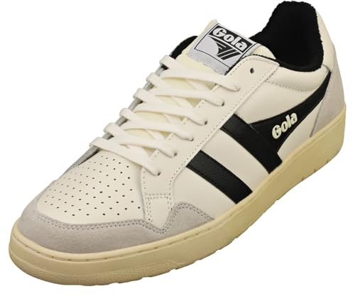 Gola Unisex Eagle Sneaker, Off White/Black, 45 EU