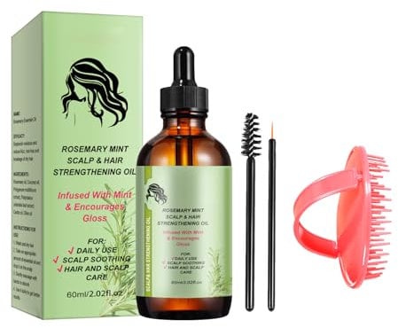 Ninnyi Organics Oil for Hair Growth Scalp Care with 2PCS Silicone Massagers