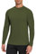 Weardear UV Schutz Shirt Herren Langarm UPF 50+ Sonnenschutz Sport T-Shirts Funktionsshirt Laufshirt Schnelltrocknend Atmungsaktive Trainingsshirt Fitness Running Fishing Armeegrün M