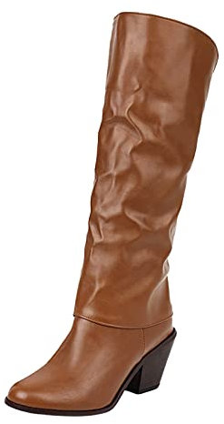 Stivaletti Stringati Donna Stivali da Donna sopra al Ginocchio, con Tacco Alto E Plateau Anfibi Donna Estivi Stivali Texani Donna Estivi Marroni Anfibi Scarpe da Ballo