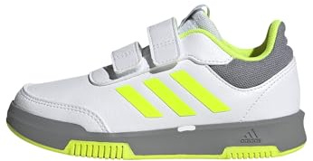 Adidas Unisex Kinder Tensaur Hook and Loop Shoes, Cloud White/Lucid Lemon/Grey Three, 30 EU
