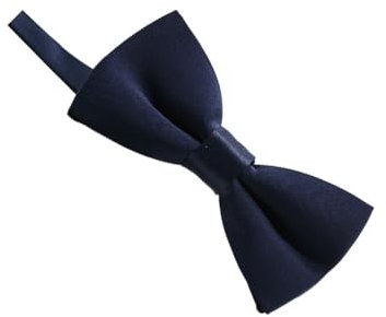 VONCYKI Kinder-Fliege aus Polyester, weich und bequem, einfarbig, für geschäftliche Veranstaltungen, breite Anwendung, Schwarz (dunkelblau)