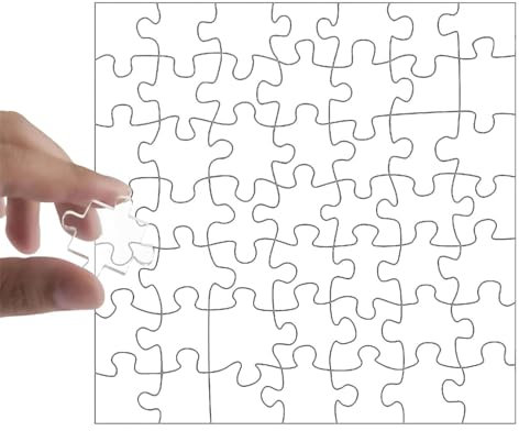 Impossible Puzzle, Blank Jigsaw Puzzles, Clear Jigsaw Puzzle for Adults, Clearly Impossible Puzzle, Impossible Jigsaw Puzzle Difficult Challenge, Clear Acrylic Puzzle Sensory Challenge