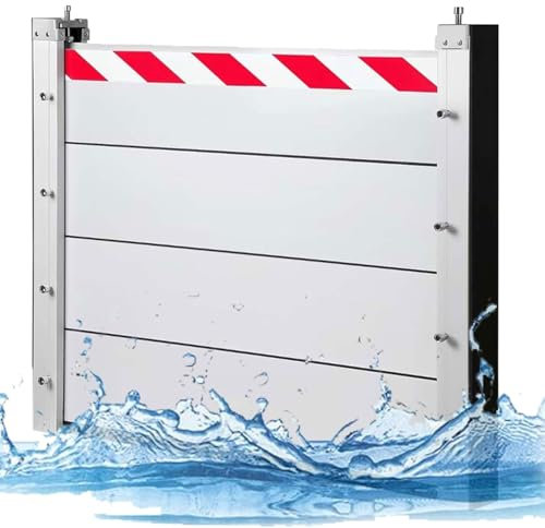 Hochwasserschutz, 60-300cm Mobiler Hochwasserschutz Aus Aluminium, Hochwasserschutz Garagentor 3 M, Wiederverwendbare Hochwasserschutzbarriere, Temporäre Dämme Für Garage/Lager/Einfahrt(60 * 80cm)