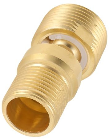 HOMSFOU Conector de rosca excéntrico de cobre ajustable para grifo de bañera, adaptador para cabezal de ducha, elegante diseño curvado para uso versátil en el baño