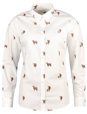 Rydale Ladies Printed Shirt Women’s Button Down Shirts 100% Cotton Animal Print Blouse 5 Colours