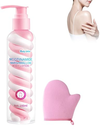 Feuchtigkeitsspendende Zuckerwatte-Körperlotion 200ml, Rosa Körpermilch, Leichte Textur Verleiht Der Haut, Bio Körpermilch Sanft Sinnlicher, Dauerhafte Feuchtigkeit, Nicht Trocken,Cotton body lotion