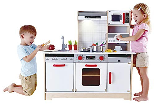 Hape Multifunktionale Spielküche von Hape | Küchen-Rollenspiel Spielset für Kinder ab drei Jahren