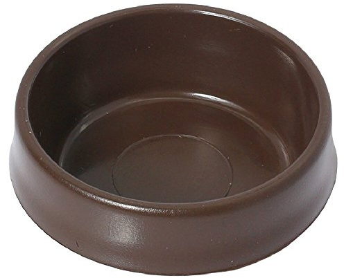 Fort Fasteners® Castor Cups, Small 50mm (2 Inch) Ext Dia Brown Premier 8 Castor Cups