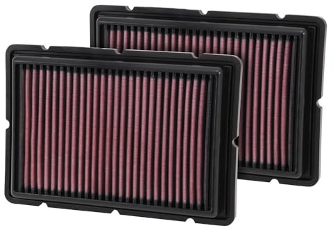 K&N Filters 33-2494 Sportluftfilter Motor Luftfilter Quadratisch Langzeitfilter Kompatibel mit FERRARI 360 F131 360 Spider F131