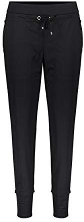 MAC Jeans Damen Easy Straight Jeans, Schwarz (Black 090), 34 (Herstellergröße: 34/00)