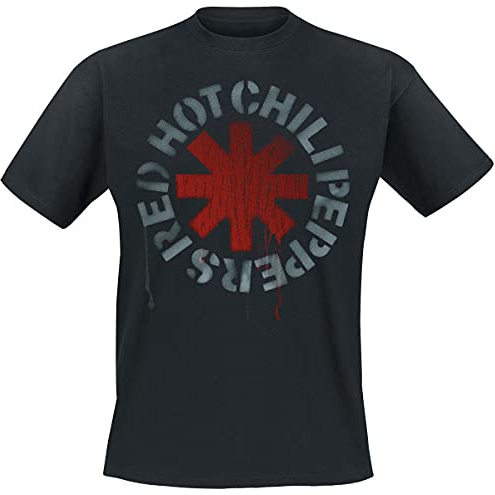 Red Hot Chili Peppers 'Stencil' (Black) T-Shirt