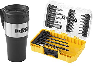 DEWALT 25PC DRILL DRIVE SET + MUG