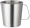 Misurino da 1000 ml, brocca per latte in acciaio inossidabile 304, caraffa graduata spessa, durevole, da cucina, grande capacità, con manico e bilancia (1000 ml)