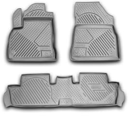 Element 3D Gummimatten Set passend für Peugeot 3008 | Mk1 I | 2009-2016 | 100% passgenaue Auto Fußmatten, robuste Universal Fußmatte Auto, Gummimatten Auto