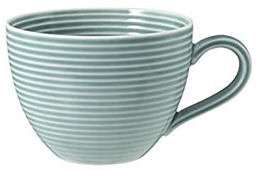 SELTMANN WEIDEN Kaffeetasse - 0,26 L - Durchmesser 12 cm - Beat - Form: Rund mit Rillenrelief - moderner Stil - Arktisblau - Color Glaze