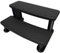 Puri Tech Scala Portatili per Piscina, Gradini per Vasca idromassaggio, Accessori per Spa, Scaletta Antiscivolo e Resistenti - Nero