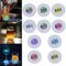 CDIYTOOL 50 Stück LED-Untersetzer, rund, Flash-Tassenaufkleber, Lichter für Wein, Likör-Flaschen, Getränke, Party, Bar Party (50 Stück)