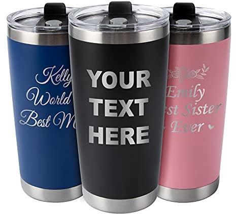 Personalised Travel Mug with Text, KAAYEE Gifts for Christmas,Tumbler Thermos Flask for Hot Drink, Personalised Gifts for Women Men, Thermos Travel Mug, Stainless Steel Coffee Flask 600ml