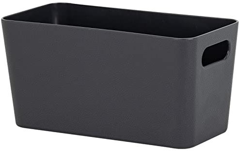 #11 1x Ordnungsbox - 10 cm hoch - anthrazit - 20x 10 cm - Ordnungskorb - Regalorganizer Wandregal Ordnungsbox