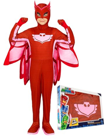 Funidelia Eulette PJ Masks Kostüm Deluxe für Mädchen, Offizielle Lizenz, Größe 3-4 Jahre Zeichentrickfilm, Catboy - Verkleidung für Kinder für Partys, Karneval und Halloween