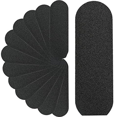 Stainless Steel Pedi File Refill, 180 Grit, Black - Pedicure Refill Pads - Foot Rasp Pad with Removable Glue,Size 5.2 L x 1.7 W