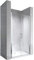 Porte de douche battante 92x185 cm verre transparent - ajustable de 92 à 95 cm