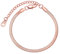 FOCALOOK Chaîne Maille Miroir Bracelet Femme Plaqué Or Rose Gourmette 3mm Ajustable