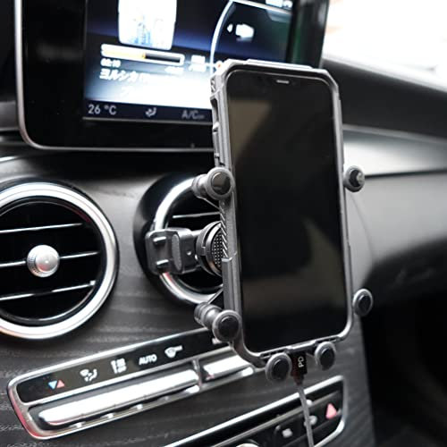 X-Rnio Kfz-Handyhalterung, kompatibel mit Mercedes Benz C-, E-, S-, B-Klasse, GLC/GLE/GLS/GLB-Klasse 2016–2023 und Mini Cooper, Benz Zubehör