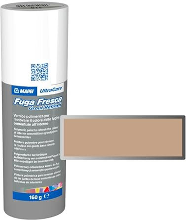 MAPEI Ultracare FUGA FRESCA 141 Karamel Polymerfarbe zur Renovierung der Farbe der Betonfugen, Grout Refresh Flasche 160 g.