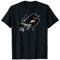 Lustiges T-Shirt mit Klavier-Musikliebhaber, Orange Cat Playing Piano T-Shirt