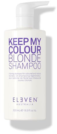 ELEVEN AUSTRALIA Keep My Colour Blonde Shampoo | Hebt blonde Nuancen hervor, gibt Volumen und stärkt die Spannkraft des Haars - 500ml
