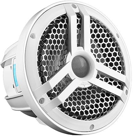 Skar Audio SKM8WD4 8 500W Max Power Dual 4 Ohm Marine Subwoofer (White)