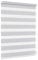 Jalousiescout Doppelrollo Klemmfix ohne Bohren & mit Bohren, 45x120cm Hellgrau Rollo Fensterrollo lichtdurchlässig & verdunkelnd，Sonnenschutzrollo Zebrarollo für Fenster & Türen