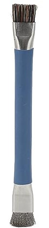 Mini-Drahtbürsten-Set, Rostentferner-Bürste, Antistatische Leiterplatten, Doppelkopfbürste, Kupfer-Eisen-Drahtbürste, Polieren von Rotationswerkzeugen, Zubehör Für Schmucköl(Copper Brush/Iron Brush)