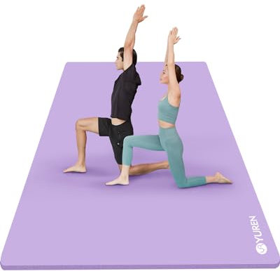RYTMAT Fitnessmatte XXL Yoga Matte Dick 2cm Sportmatte NBR Extra-dick 200×130cm Gymnastikmatte Trainingsmatte für Zwei Personen Home Gym Pilates Yoga Fitness