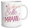 DECOHO - Mug en céramique La Plus Belle Maman - 33 cl, Céramique - Imprimé en France - Blanc