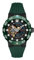 Nubeo Men's 48mm Opportunity Automatic Forged Carbon Fiber Limited Edition Carbon Green Watch with Silicone Strap NB-6085-04