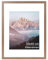 OMISHE Massivholz Bilderrahmen 30x40, Rahmen 30x40, Rustikaler Brauner Bilderrahmen 30x40 cm mit 21,5x28 cm Passepartout und Plastikhülle, Holzbilderrahmen 30 x 40cm zum Aufhängen, 1 Pack