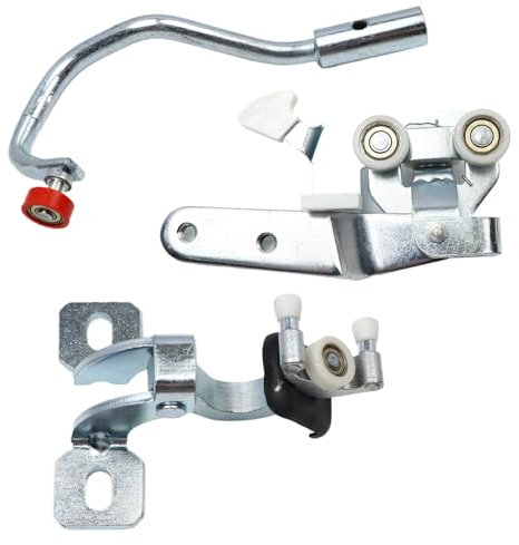 YananAC Juego de ruedas de puerta lateral superior central inferior 9033S0 compatible con Fiat Ducato rodillo deslizante derecho para Jumper Boxer 1352331080 juego de poleas