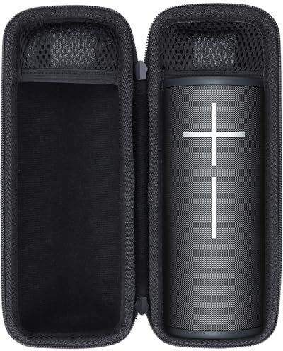 Lebakort Storage Case Compatible with Ultimate Ears UE Boom 4 3 Portable Waterproof Speaker (Black Case)