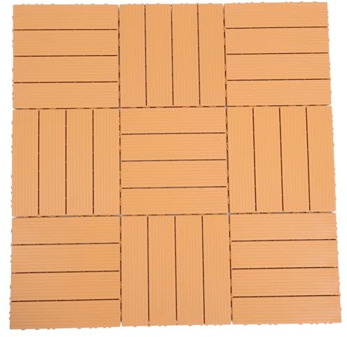 WATIIFUFU 11pcs Interlocking Deck Tiles Outdoor Floor Deck Board Patio Tiles Decking Decking