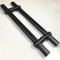 WhamtL Matte Black Door Handles Double Sided, Hole Spacing Adjustable, Extra Long Bar Handles for Front Door Exterior Interior, Metal Sliding Door Hardware(80cm(31 1/2))