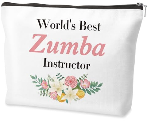 Borsa per il trucco con istruttore di zumba, regalo per insegnante di zumba, regalo per insegnante di zumba, regalo di apprezzamento per insegnanti di zumba, regalo per istruttore di zumba, regalo per