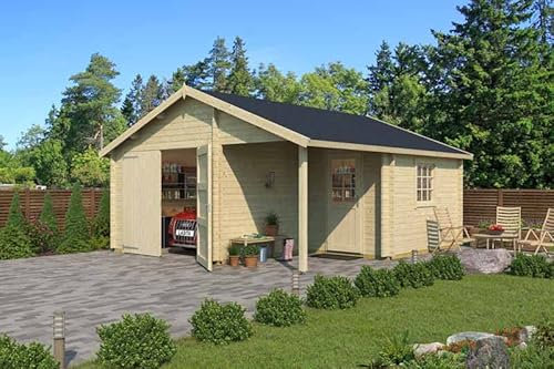 Buttercup Farm Nevis + wooden door-Log Cabin, Wooden Garden Room, Timber Summerhouse, Home Office