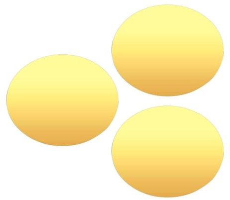 Fenteer 3 Pieces Round Mirrors for Centerpieces for Tables Decorative Mirror Trays Acrylic Plates for Centerpieces for Wall Decor, gold 20cm